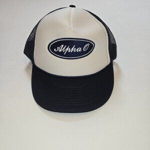 Cobra Alpha‎ O Embroidered Trucker Mesh Hat Blue White Snapback One Size SMC V23